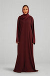 Textured Abaya Set | Maroon
