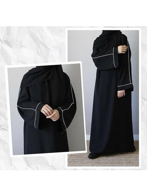 PREMIUM NIDA FABRIC ABAYA WITH WHITE LINING