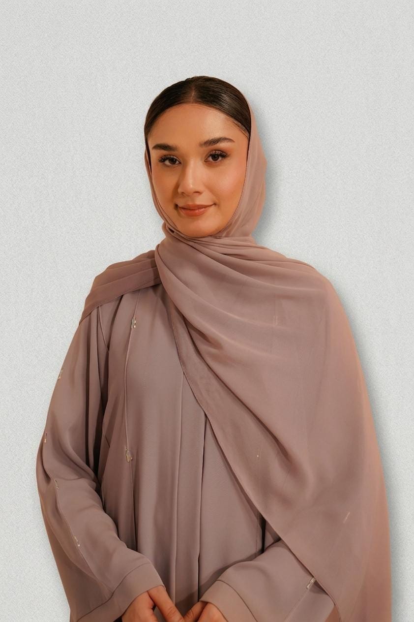Embellished Abaya Set | Lilac