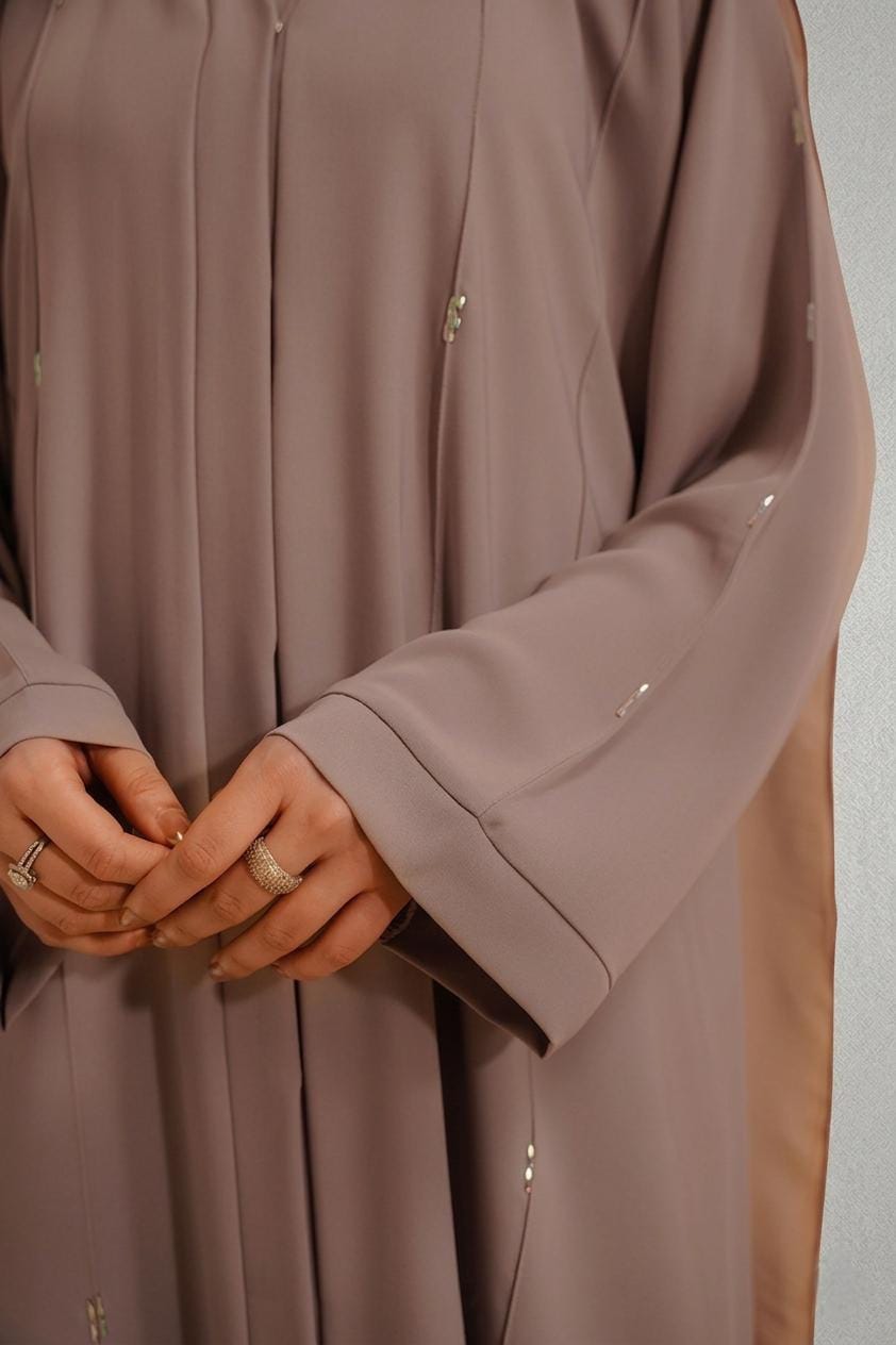 Embellished Abaya Set | Lilac