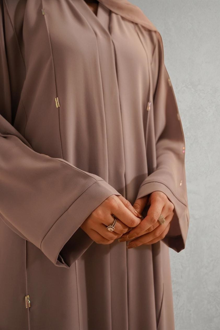 Embellished Abaya Set | Lilac