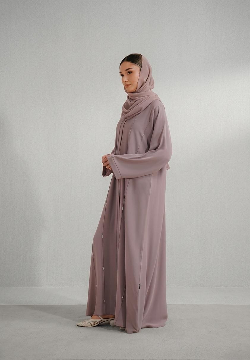 Embellished Abaya Set | Lilac